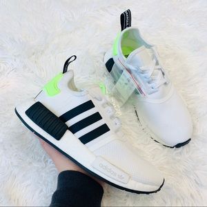 Adidas NMD R1 White Black Signal Green